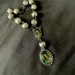 Beautifully crafted Mini Virgen of Guadalupe Rosary
